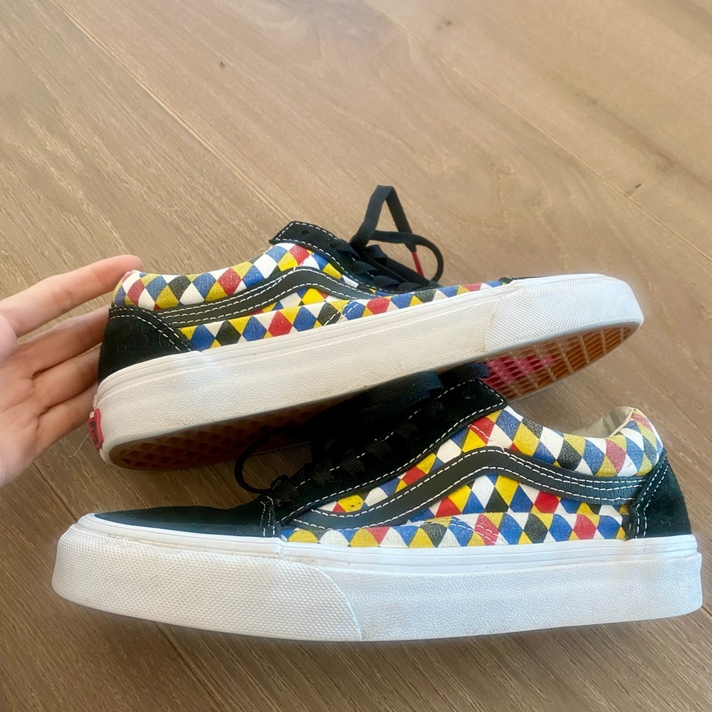 Vans old skool playing cards skate shoes, size M 5/W 6.5 - Picture 8 of 9